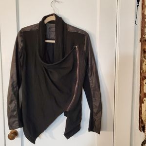 Asymmetrical Leather Jacket
